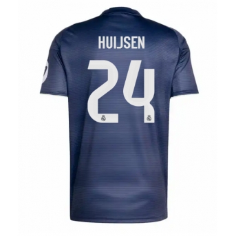 Billige Fotballdrakt Real Madrid Dean Huijsen #24 Replika Bortedrakt 2025-26 Kortermet